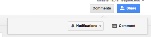 notifications from google docs