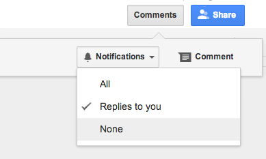 Notifications. All replies to you. None