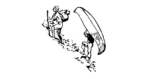 canoe line drawing
