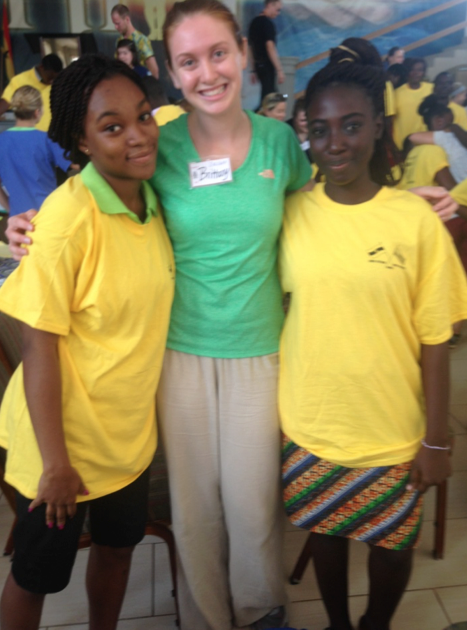 Brittany Roy, center, UNE MPH candidate, 2015