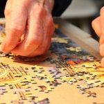 putting together a jigsaw