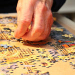 putting together a jigsaw