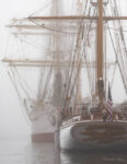 Sailboat in fog, photo by Elizabeth Benz
