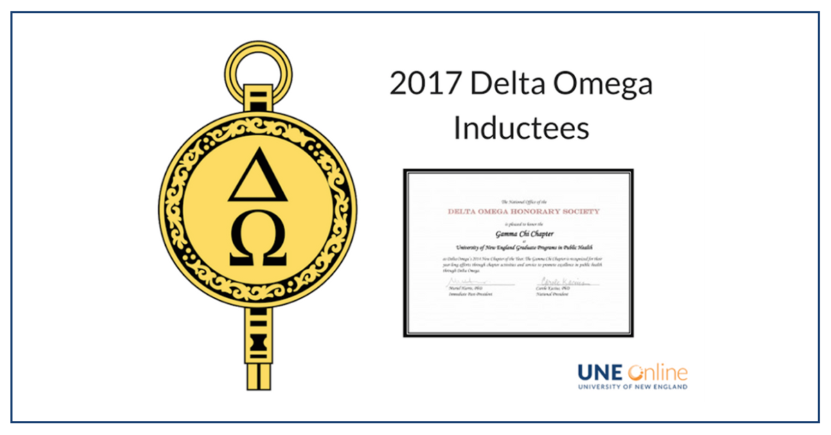 2017 Delta Omega Inductees