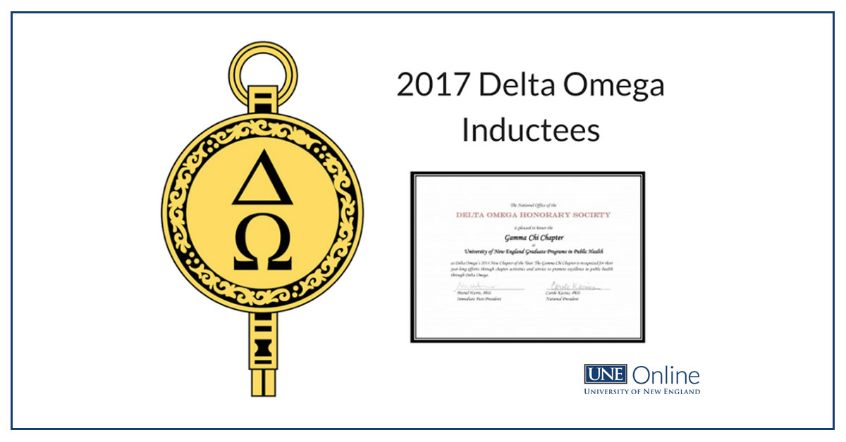 2017 Delta Omega Inductees