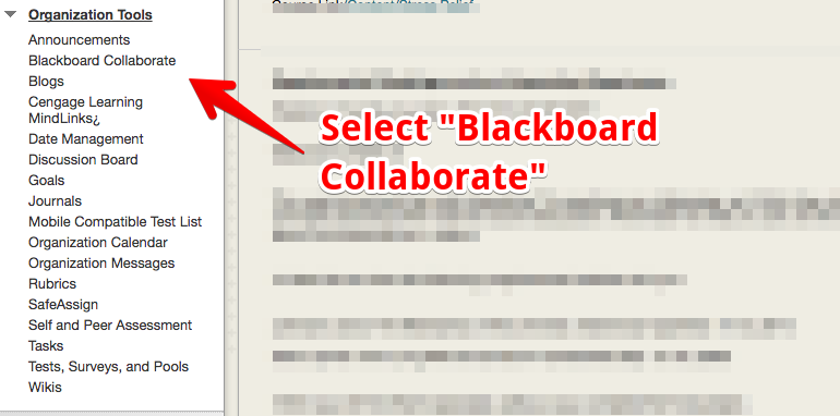 Blackboard Collaborate Tools screenshot