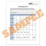 Sample study schedule