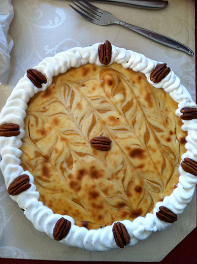 Katie's famous pumpkin cheesecake