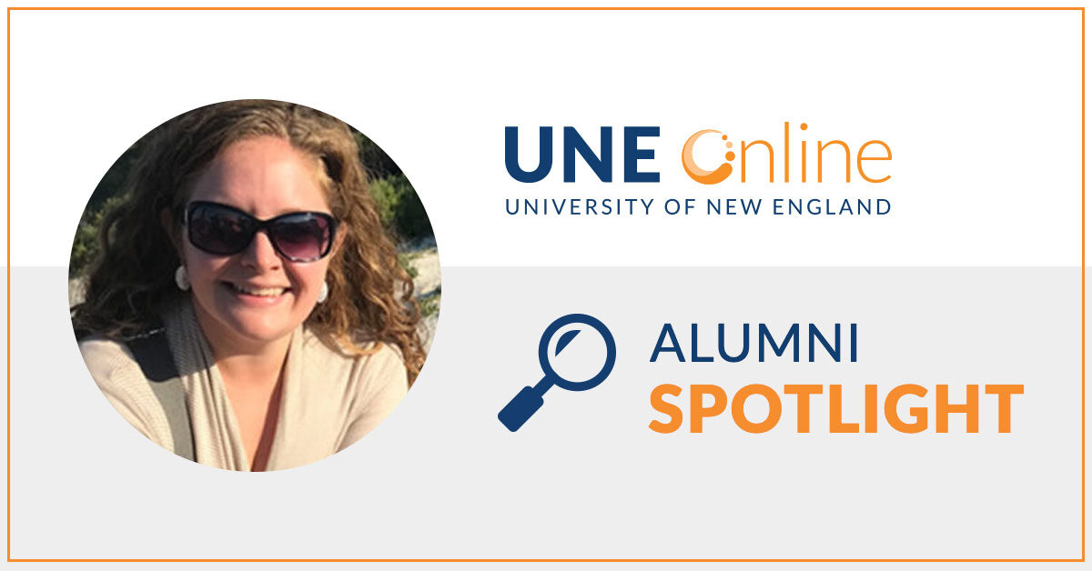 Nicole Petrin, social work mentor, with penguins