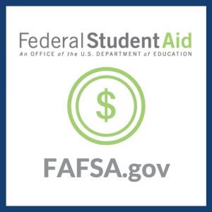 The logo of the Federal Student Aid department to complete your FAFSA for graduate school