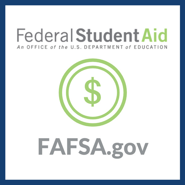 The logo of the Federal Student Aid department to complete your FAFSA for graduate school
