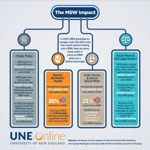 MSW Education in Social Work Impact Infographic