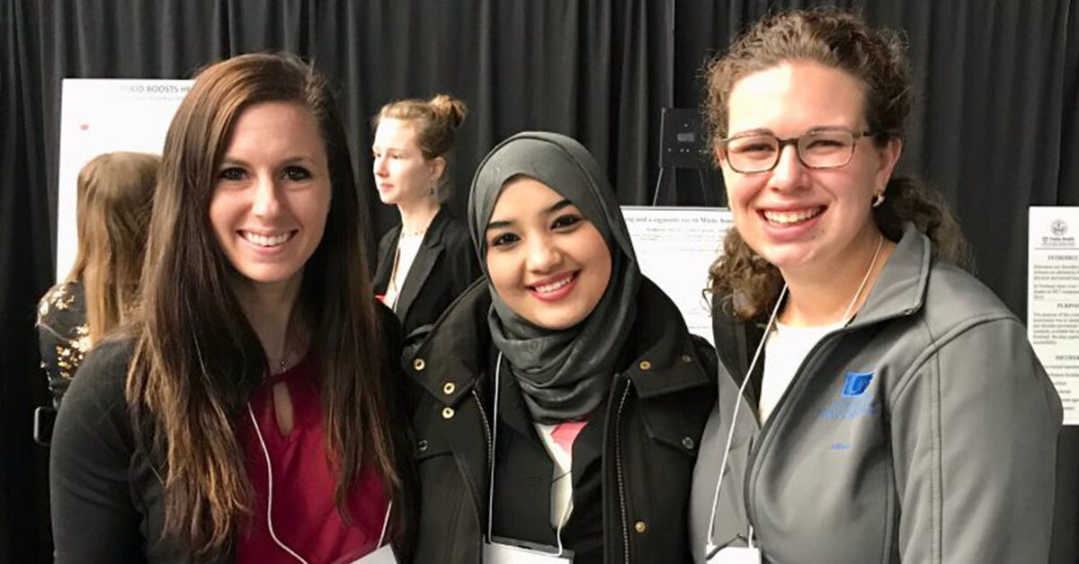 UNE GPPH alumni and student presenters at MPHA 2018