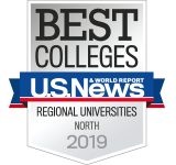 Badge for US News & World Report Best Colleges, Regional Universities, North
