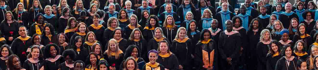 The 2018 graduating class in their caps and gowns