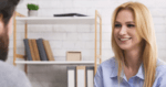 A Certified Nutrition Specialist (CNS) sits with a client