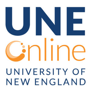 UNE Online square logo, University of New England