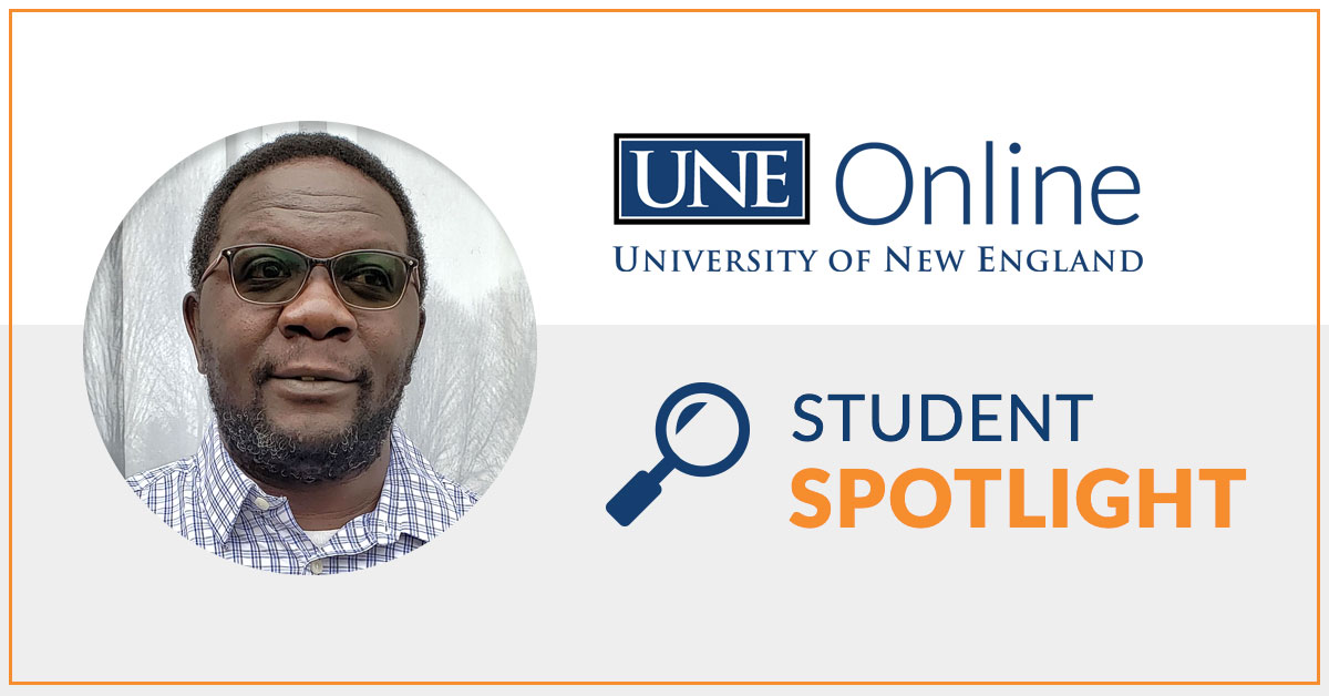 Fred Adhaya, MPH graduate and Ed.D. student at UNE Online
