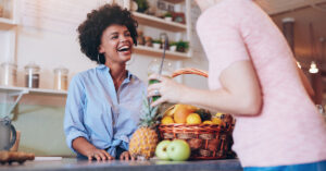 Registered Dietitian making a smoothie