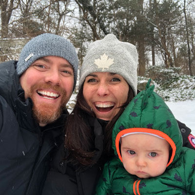 Jimmy Grattan, Master of Science in Applied Nutrition, with her family