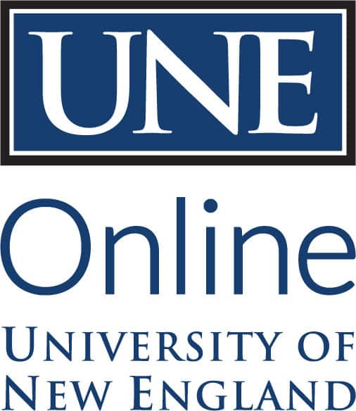 UNE Online square logo, University of New England