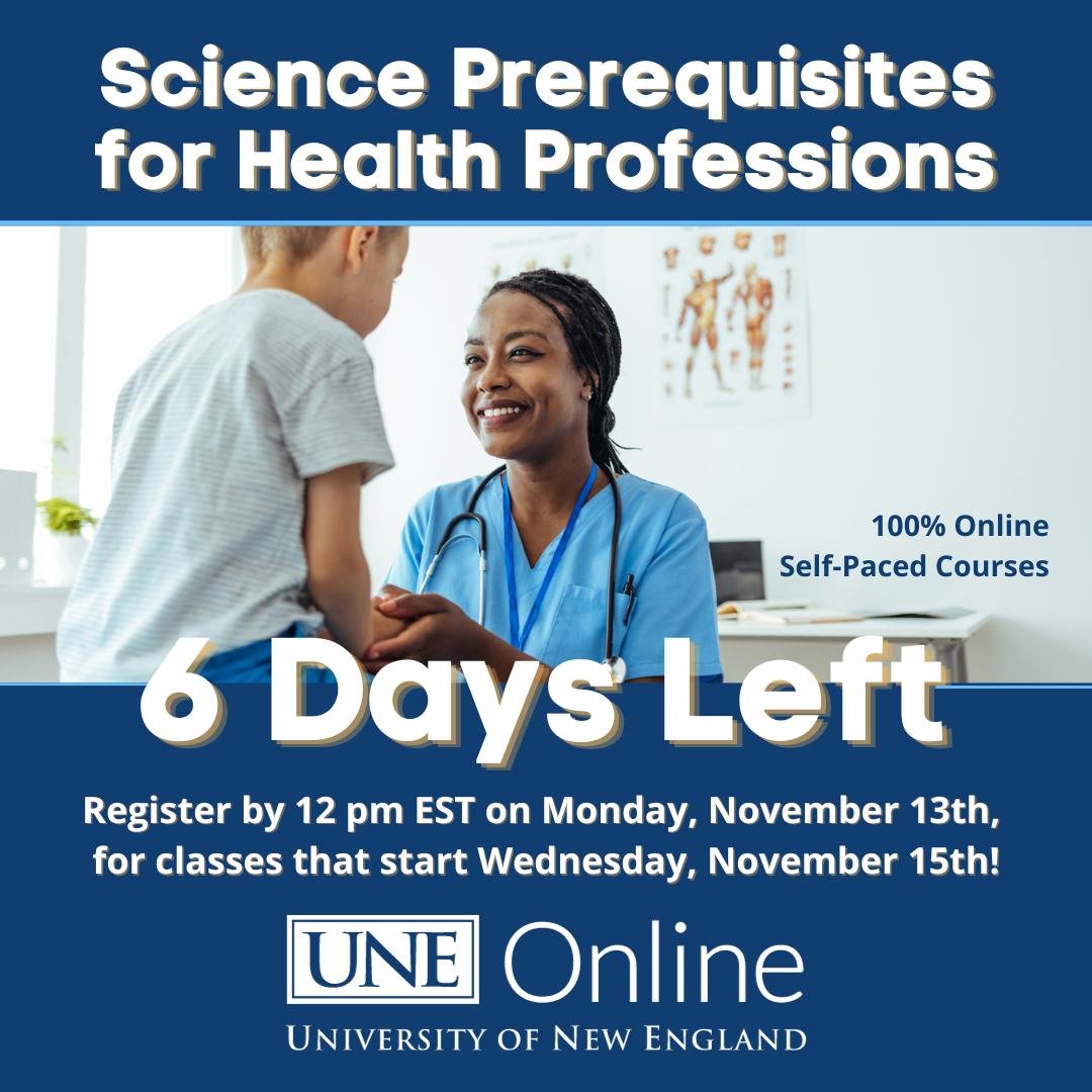 Registration Deadline: Monday, November 13th! | UNE Online