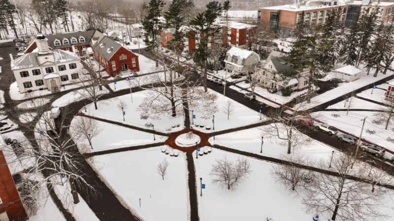 Portland campus in Winter