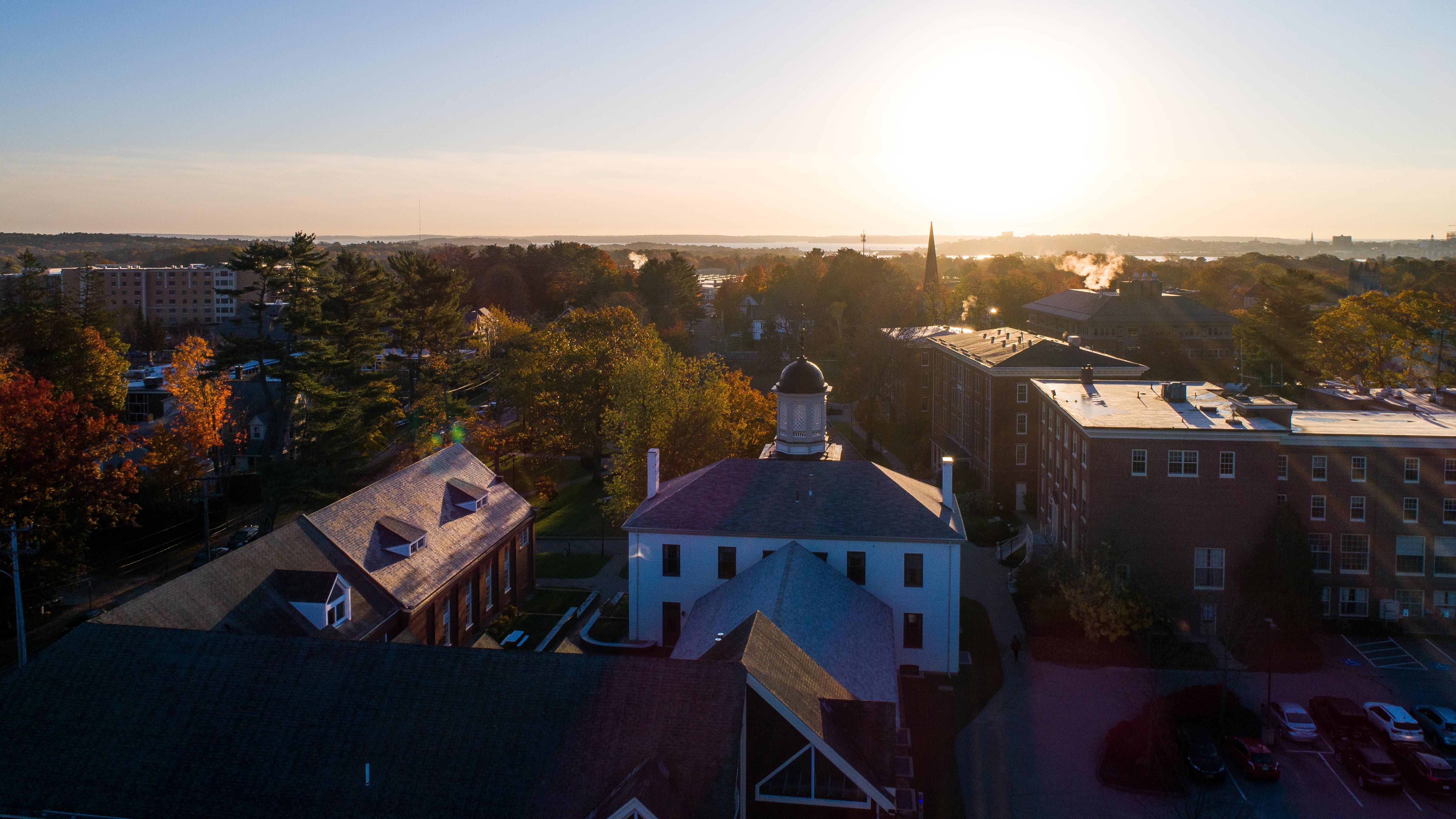 Portland Campus, PC, drone, fall, 2022